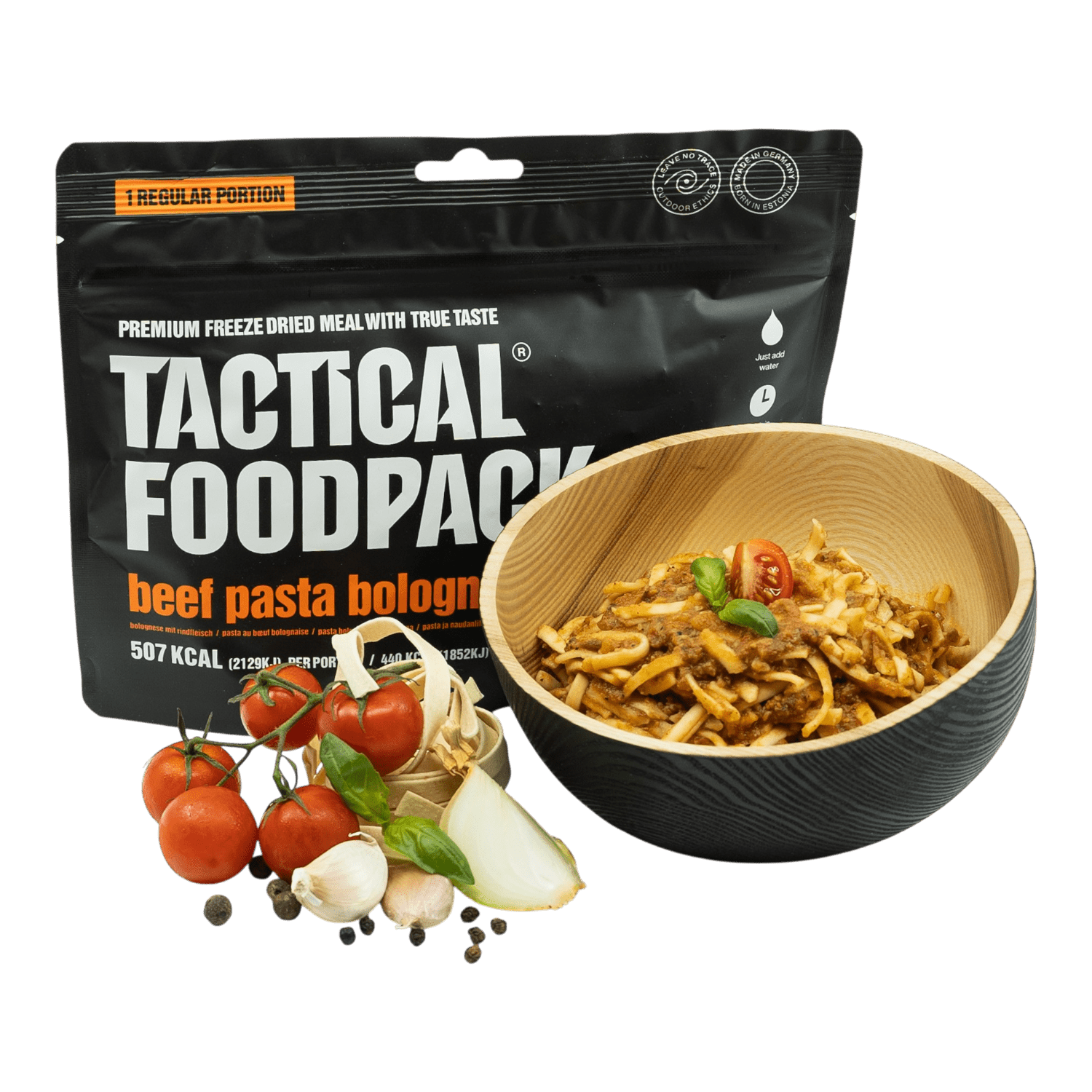 Tactical Foodpack - Beef Pasta Bolognese, 507kcal/115g - Opsgear