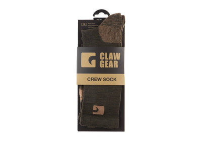 Clawgear - Merino Crew Socks, Green - Opsgear