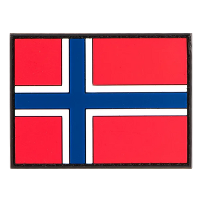 JTG - Norway Flag Rubber Patch, Multicolor