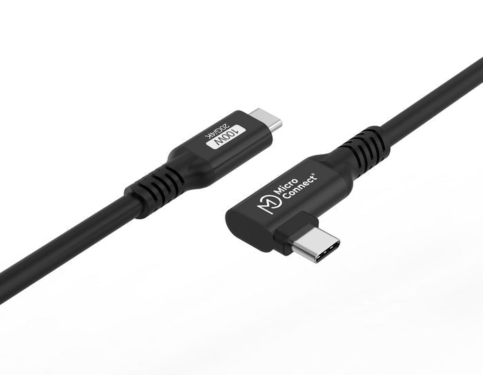 MicroConnect - Premium USB - C til USB - C cable (1 m, vinklet) - Opsgear