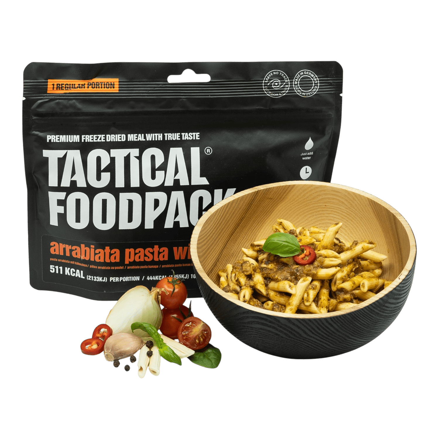 Tactical Foodpack - Arrabiata Pasta with Chicken, 511kcal/115g - Opsgear
