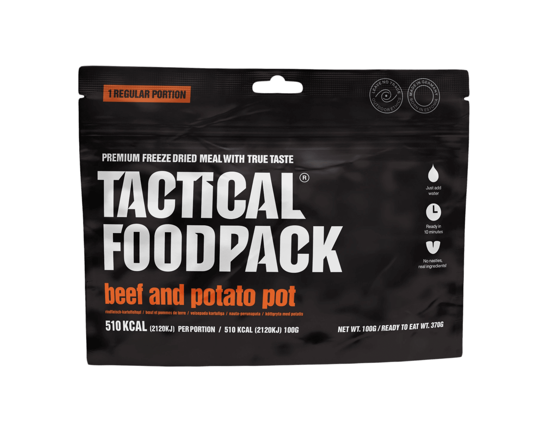 Tactical Foodpack - Beef and Potato Pot, 510kcal/100g - Opsgear