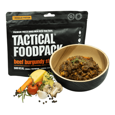Tactical Foodpack - Beef Burgundy Stew, 500kcal/110g - Opsgear