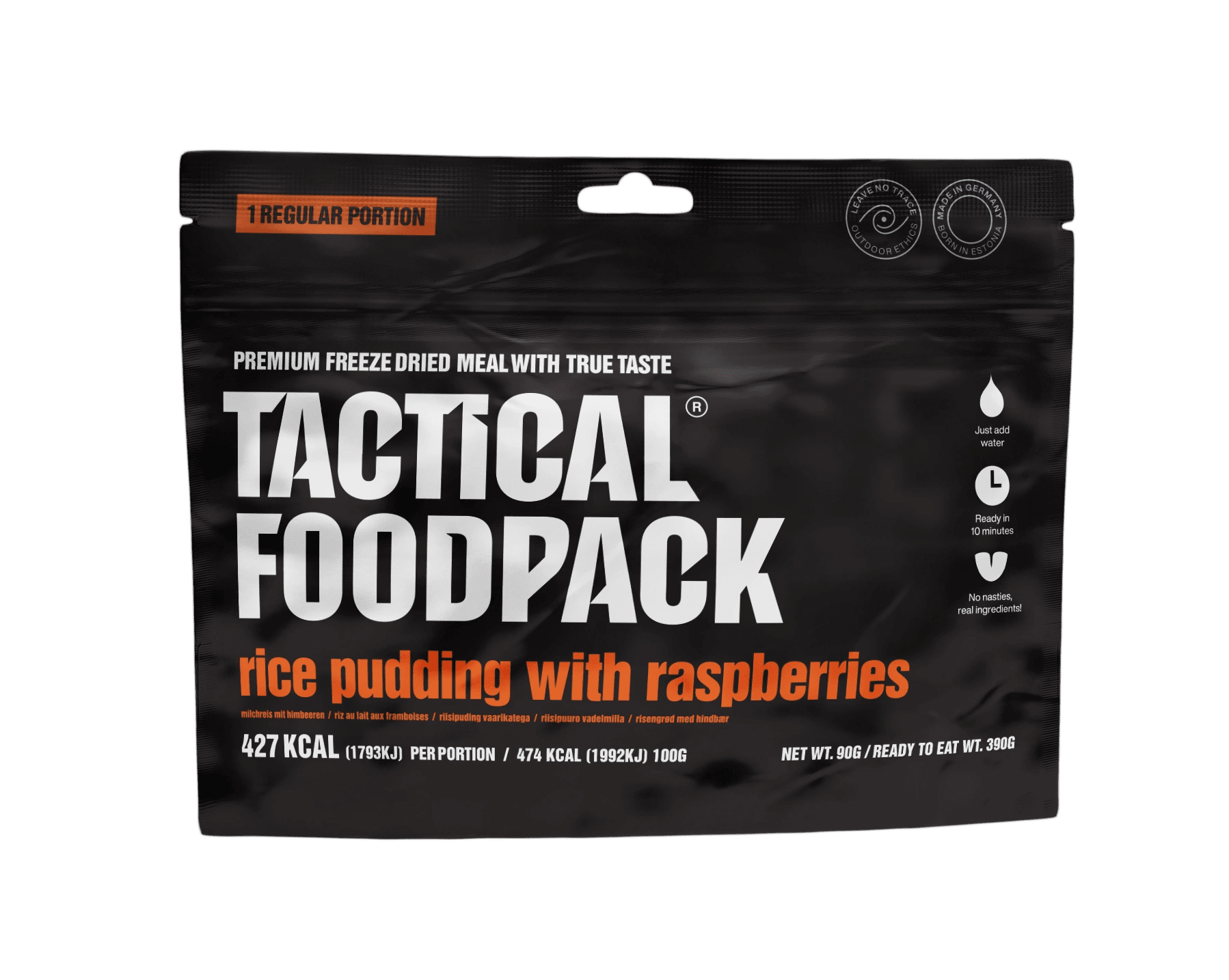 Tactical Foodpack - Rice Pudding with Raspberries, 427kcal/90g - Opsgear