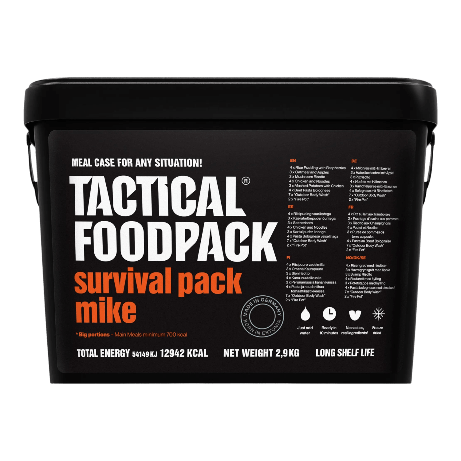 Tactical Foodpack - Survival pack Mike, 12942kcal/2906g - Opsgear